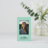 berufliche Foto QR-Website E-Mail sozial modern Visitenkarte (Stehend Vorderseite)