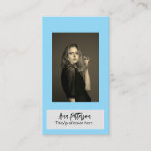 berufliche Foto QR-Website E-Mail sozial modern Visitenkarte (Vorderseite)