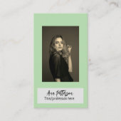 berufliche Foto QR-Website E-Mail sozial modern Visitenkarte (Vorderseite)