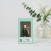 berufliche Foto QR-Website E-Mail sozial modern Visitenkarte (Stehend Vorderseite)