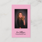 berufliche Foto QR-Website E-Mail sozial modern Visitenkarte (Vorderseite)