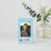 berufliche Foto QR-Website E-Mail sozial modern Visitenkarte (Stehend Vorderseite)