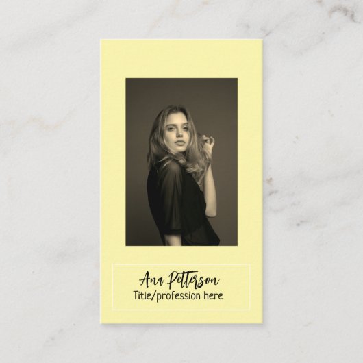 berufliche Foto QR-Website E-Mail sozial modern Visitenkarte (Vorderseite)