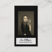 berufliche Foto QR-Website E-Mail sozial modern Visitenkarte (Vorderseite)