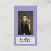 berufliche Foto QR-Website E-Mail sozial modern Visitenkarte (Vorderseite)