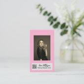 berufliche Foto QR-Website E-Mail sozial modern Visitenkarte (Stehend Vorderseite)