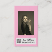 berufliche Foto QR-Website E-Mail sozial modern Visitenkarte (Vorderseite)