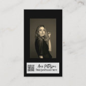 berufliche Foto QR-Website E-Mail sozial modern Visitenkarte (Vorderseite)