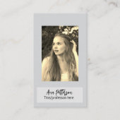 berufliche Foto QR-Website E-Mail sozial modern Visitenkarte (Vorderseite)