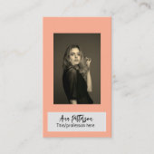 berufliche Foto QR-Website E-Mail sozial modern Visitenkarte (Vorderseite)