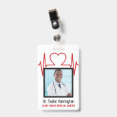 Berufliche Foto- und Textdateien Ausweis (Vorderseite mit Clip)