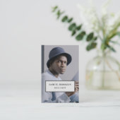 Berufliche Foto-Visitenkarte Visitenkarte (Stehend Vorderseite)