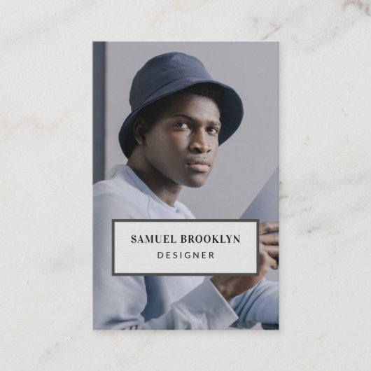 Berufliche Foto-Visitenkarte Visitenkarte (Vorderseite)