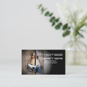 Berufliche Fotograf-Kamera-Foto-Karte Visitenkarte (Stehend Vorderseite)