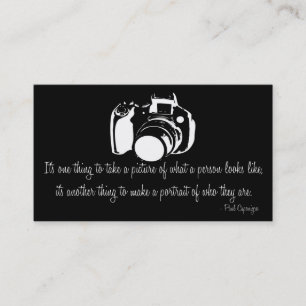 Berufliche Fotograf Quote Business Card D3 Visitenkarte