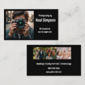 Berufliche Fotografen Visitenkarte (Vorne/Hinten)