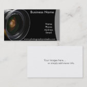 Berufliche Fotografie-kundenspezifische Visitenkarte (Vorne/Hinten)