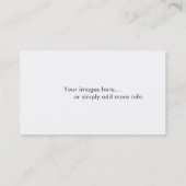 Berufliche Fotografie-kundenspezifische Visitenkarte (Rückseite)