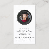 Berufliche Fotografie QR Code Social Media Visitenkarte (Rückseite)