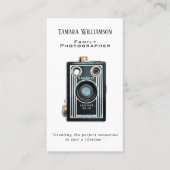Berufliche Fotografie-Vintages Kamera-Foto Visitenkarte (Vorderseite)