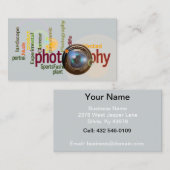 Berufliche Fotografie Visitenkarte (Vorne/Hinten)