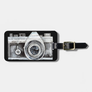 Berufliche Fotografin der Aquarellkamera Busine Gepäckanhänger