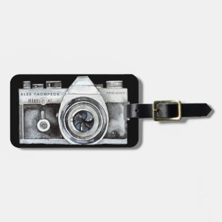 Berufliche Fotografin der Aquarellkamera Busine Gepäckanhänger