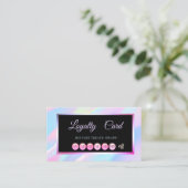 Berufliche Frame Holographic Loyalty Card Treuekarte (Stehend Vorderseite)