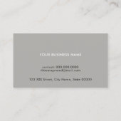 berufliche Frauen Visitenkarte (Rückseite)