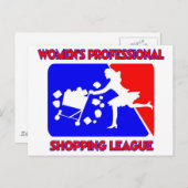 Berufliche Frauenliga Postkarte (Vorne/Hinten)