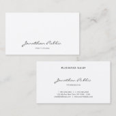 Berufliche Freehand Script Elegante Moderner Chic Visitenkarte (Vorne/Hinten)