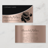 Berufliche Friseursalon Lashes Rose Visitenkarte (Vorne/Hinten)