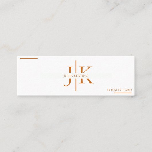 Berufliche Friseurstylistin Moderner Minimalistisc Treuekarte (Vorderseite)