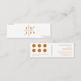 Berufliche Friseurstylistin Moderner Minimalistisc Treuekarte