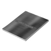 Berufliche Führungskraft Schwarzes Modernes Geschä Notizblock (Rotiert)