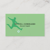 Berufliche Fußball-Coach-Visitenkarte Visitenkarte (Vorderseite)