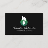 Berufliche Fußmassage Therapie Reflexologie Wellne Visitenkarte (Vorderseite)