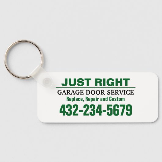 Berufliche Garage Schlüsselanhänger (Rückseite)
