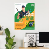 Berufliche Gartendienstleistungen, Landschaften Poster (Heimbüro)