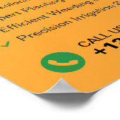 Berufliche Gartendienstleistungen, Landschaften Poster (Ecke)