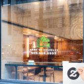 Berufliche Gartenlandschaft Landschaften Fensteraufkleber (Café-Fenster)