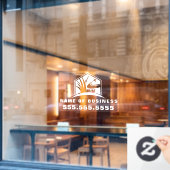 Berufliche Gartenlandschaft Landschaften Fensteraufkleber (Café-Fenster)