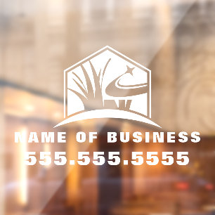 Berufliche Gartenlandschaft Landschaften Fensteraufkleber