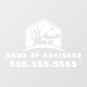 Berufliche Gartenlandschaft Landschaften Fensteraufkleber (Blatt)