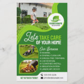 Berufliche Gartenlandschaft Rasenmäher Flyer (Vorne)