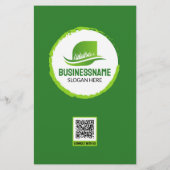 Berufliche Gartenlandschaft Rasenmäher Flyer (Hinten)