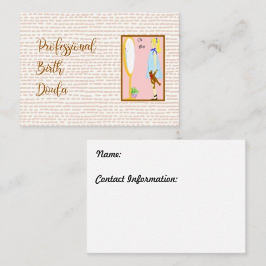 Berufliche Geburt Doula Visitenkarte (Vorne/Hinten)