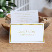 Berufliche Geburtskarte Doula Midfrau Business Car Visitenkarte