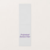Berufliche gefaltete Geschäfts-Karte Visitenkarten (Außenseite Aufgefaltet)
