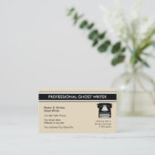 Berufliche Geist-Verfasser-Geschäfts-Karten Visitenkarte (Stehend Vorderseite)
